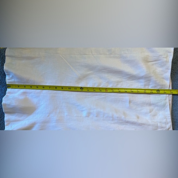 NWT Lauren Ralph Lauren Baby Pink 100% Linen Tulip Hem Skirt Size 12 - Picture 4 of 4